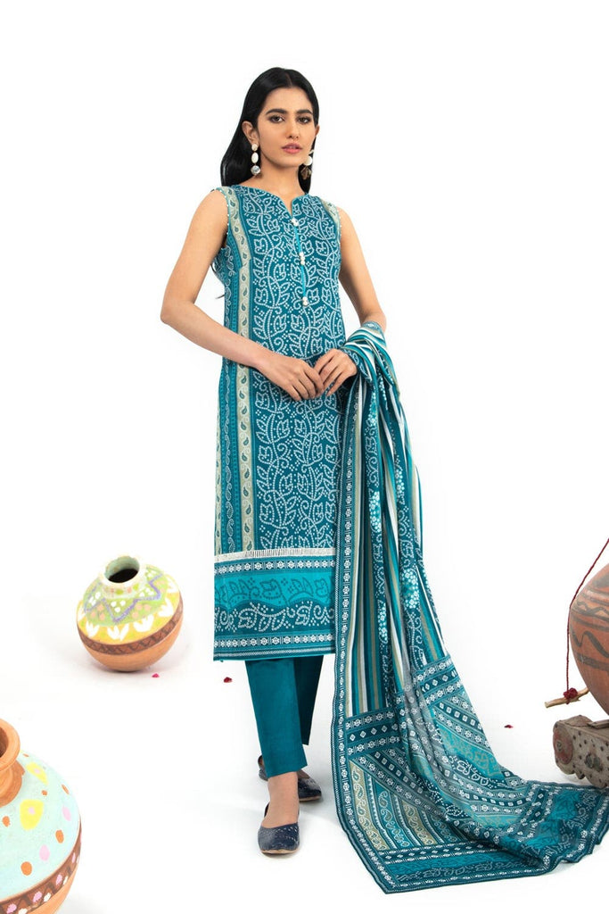 Gul Ahmed Summer 2022 · Chunri Collection – 3PC Chunri Lawn Suit CL-22104 B
