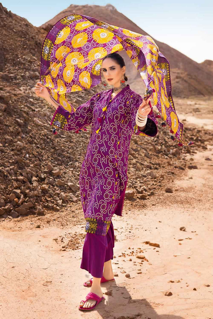 Gul Ahmed Summer 2022 · Chunri Collection – 3PC Ptd Lawn Dupatta Ptd Lawn Shirt Dyd Trsr  CL-22058 A