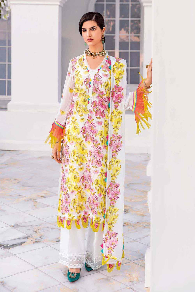 Gul Ahmed Summer 2022 · Premium Collection – 3PC Chiffon Embroidered Suit LE-22001