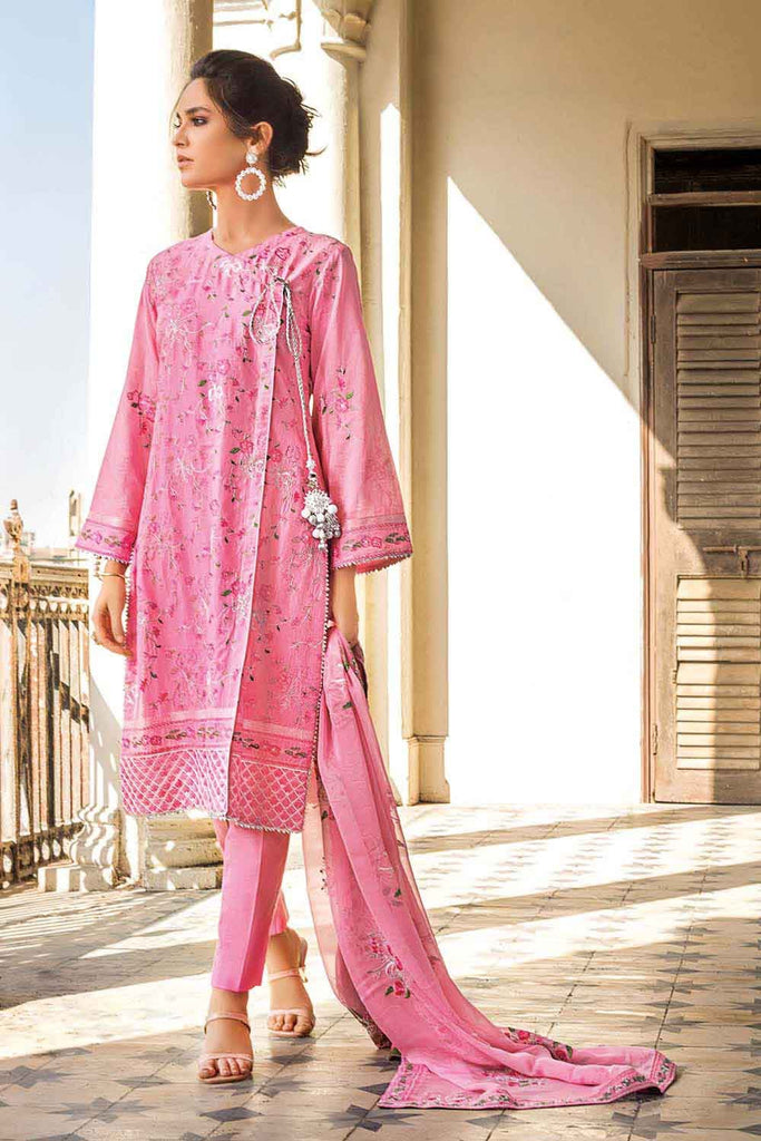 Gul Ahmed Summer 2022 · Premium Collection – 3PC Embroidered Lawn Suit With Embroidered Chiffon Dupatta PM-12021