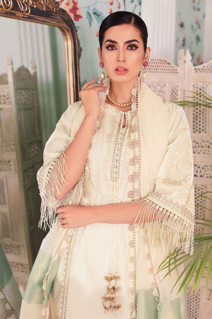 Gul Ahmed Summer 2022 · Premium Collection – 3PC Jacquard Embroidered Suit MJ-22023