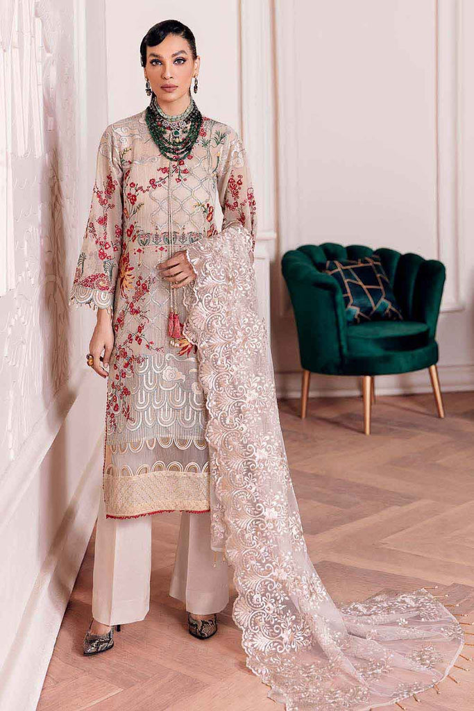 Gul Ahmed Summer 2022 · Premium Collection – 3PC Luxury Embroidered Suit PM-22025