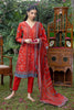 Gul Ahmed Summer Red Collection – 3PC Lawn Unstitched Printed Suit CL-32218