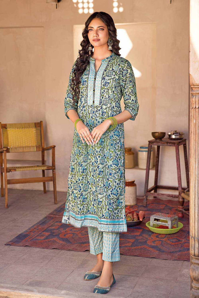 Gul Ahmed Summer Vintage Garden – 2PC Lawn Printed Shirt Trousers Suit TL-32027 B