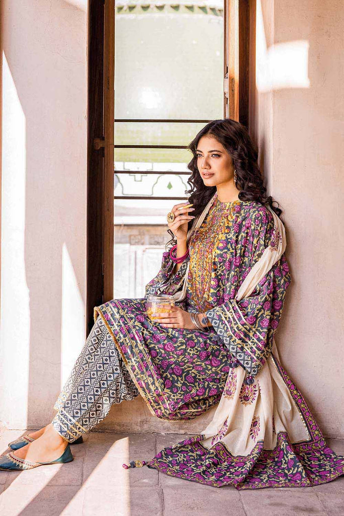 Gul Ahmed Summer Vintage Garden – 3PC Lawn Foil Printed Suit CL-32240 B