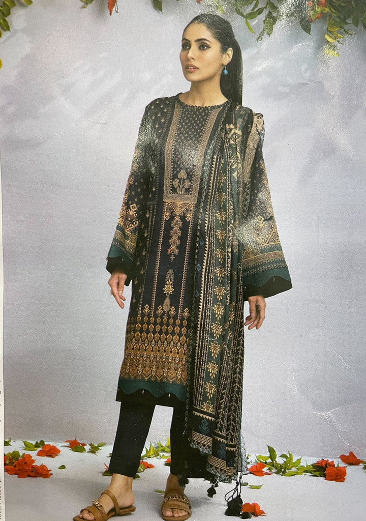 Sapphire Spring Summer Collection 3 Piece Printed Lawn - U3DAYZ22V115