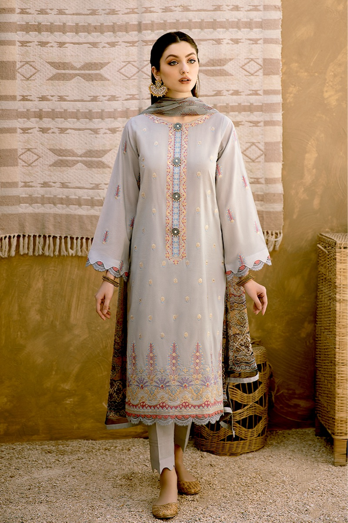 Aabyaan Luxury Lawn Eid Collection '21 – KHUWABDEED (AE-07)