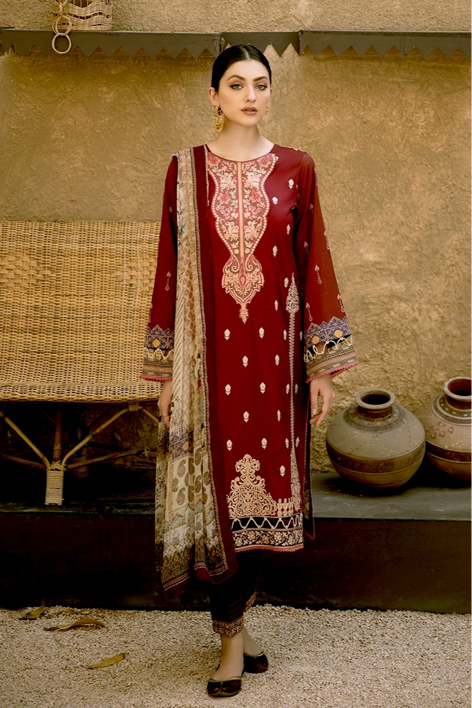 Aabyaan Luxury Lawn Eid Collection '21 – SHAFAQ  (AE-05)
