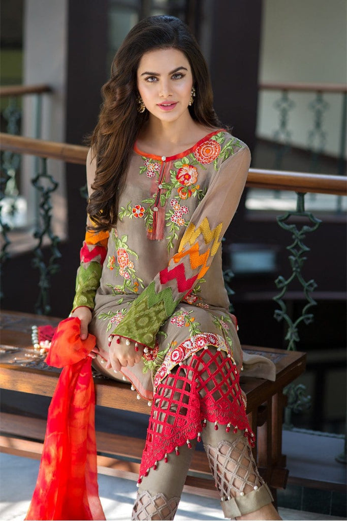 Iznik Luxury Chiffon Collection 2016 – Fire Opal IZK01 - YourLibaas
 - 1