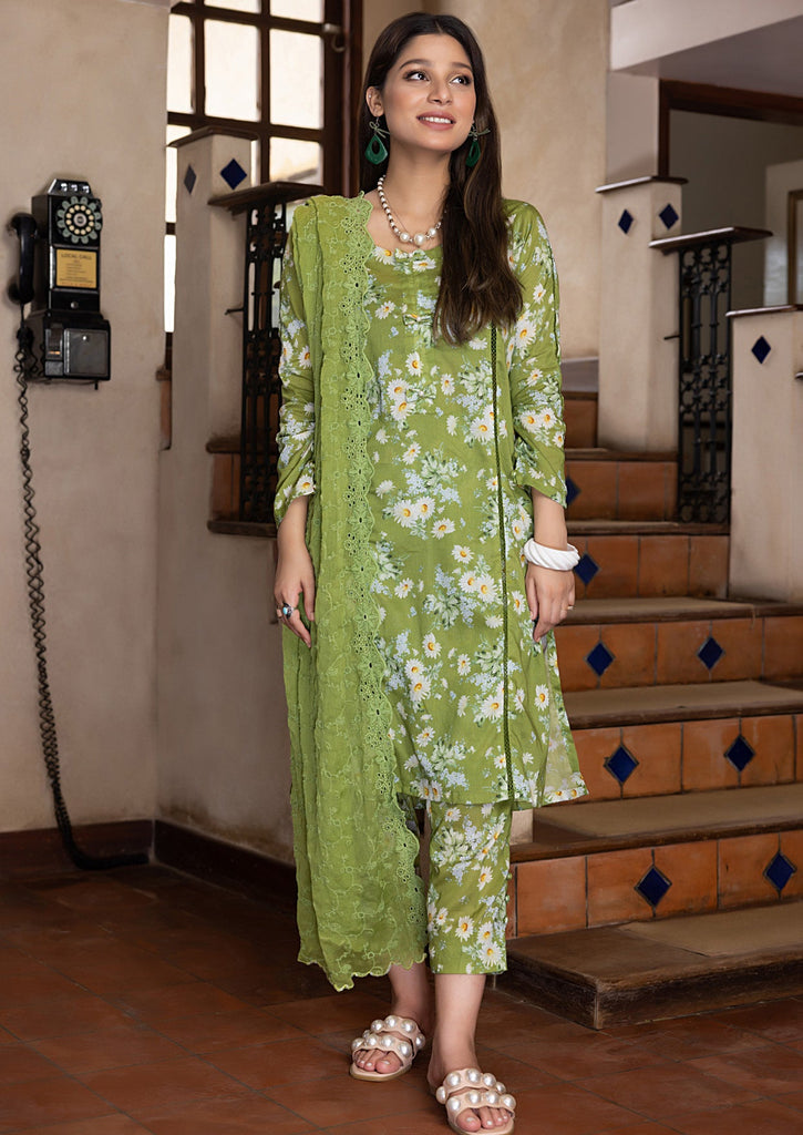 Identic Separates Lawn Collection with Chiffon Cutwork Dupatta Vol-2  – D-08