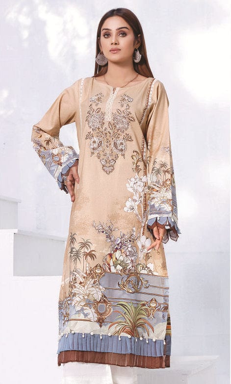 Jade Solitaire · Embroidered Lawn Kurti – 19459-A