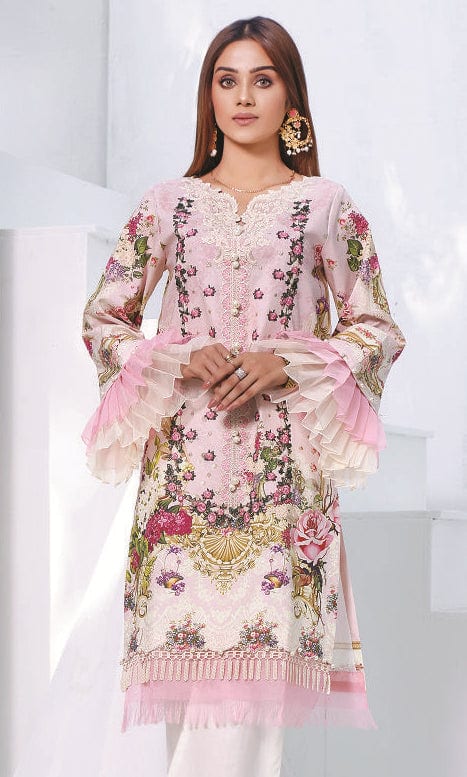 Jade Solitaire · Embroidered Lawn Kurti – 19799-B