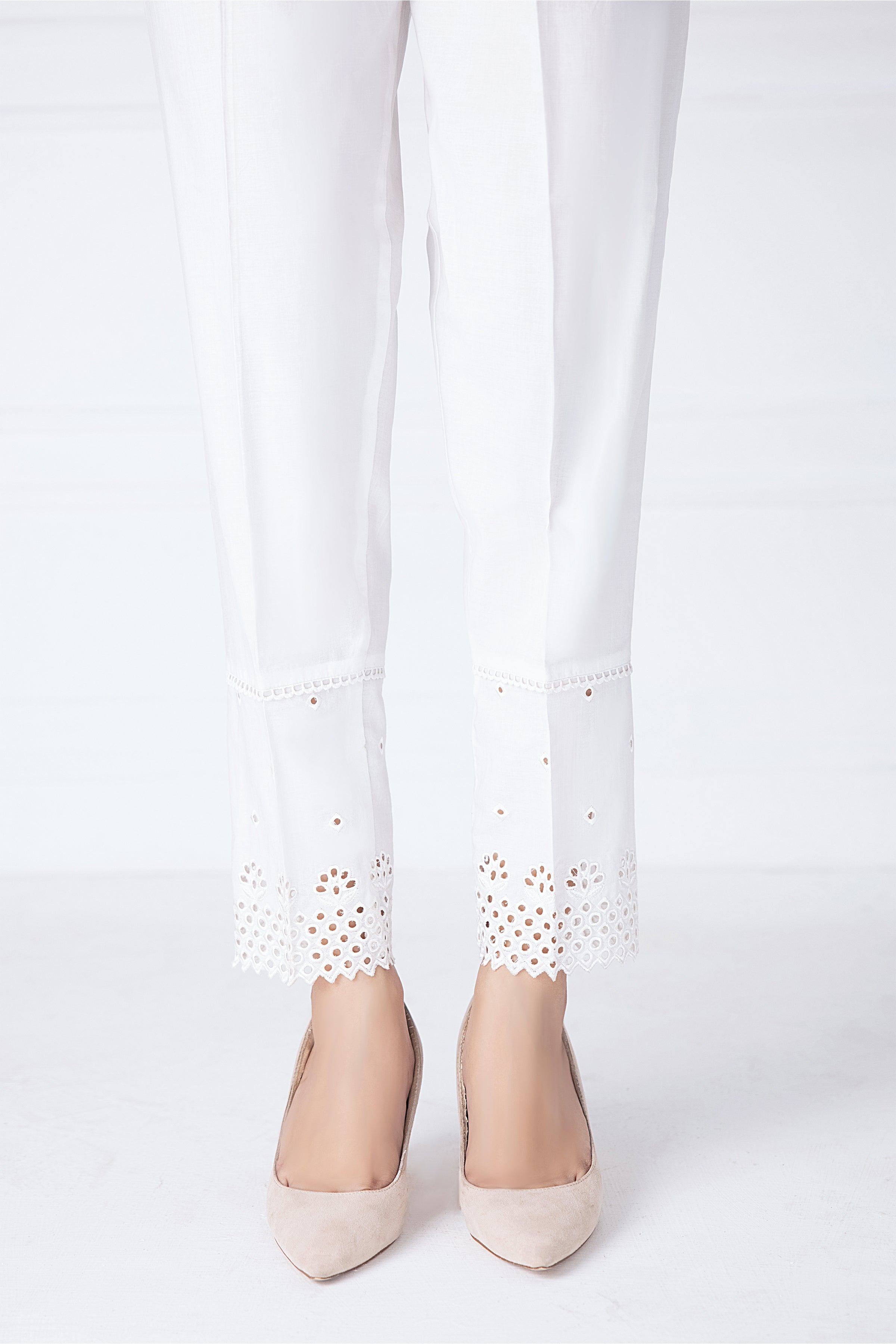 LSM Lakhany 1 Piece Embroidered Cambric Stitched Trouser – T-2851 (W)