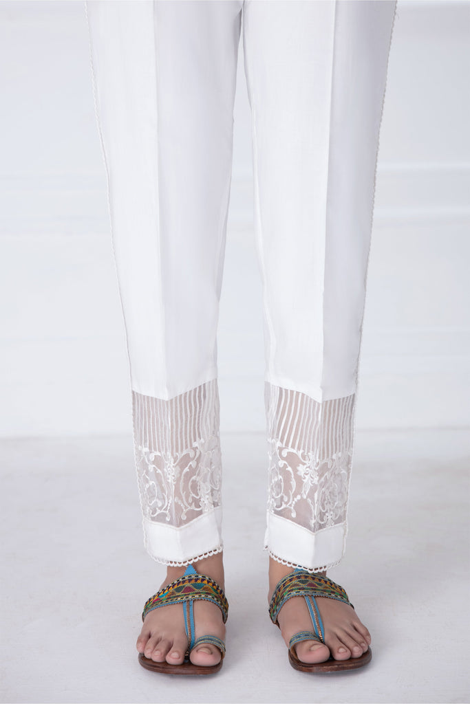LSM Lakhany 1 Piece Embroidered Cambric Stitched Trouser – T-2852 (W)