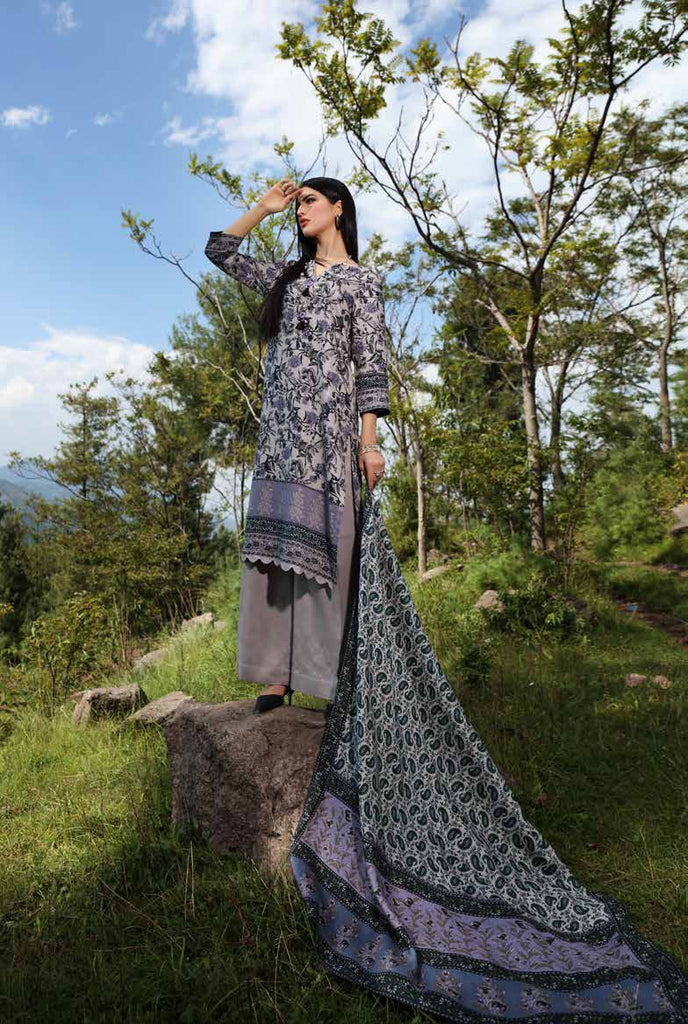 Gul Ahmed Winter Collection 2021 · 3 PC Twill Linen Suit with Twill Linen Dupatta – LT-12030B