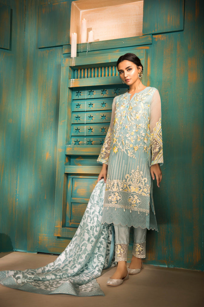 Sapphire Naqsh Dar Lawn Eid Collection Vol-V – Luminous Sea