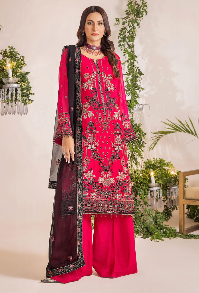 Adan's Libas Lueur Semi-Stitched Chiffon Formal Collection – D-10