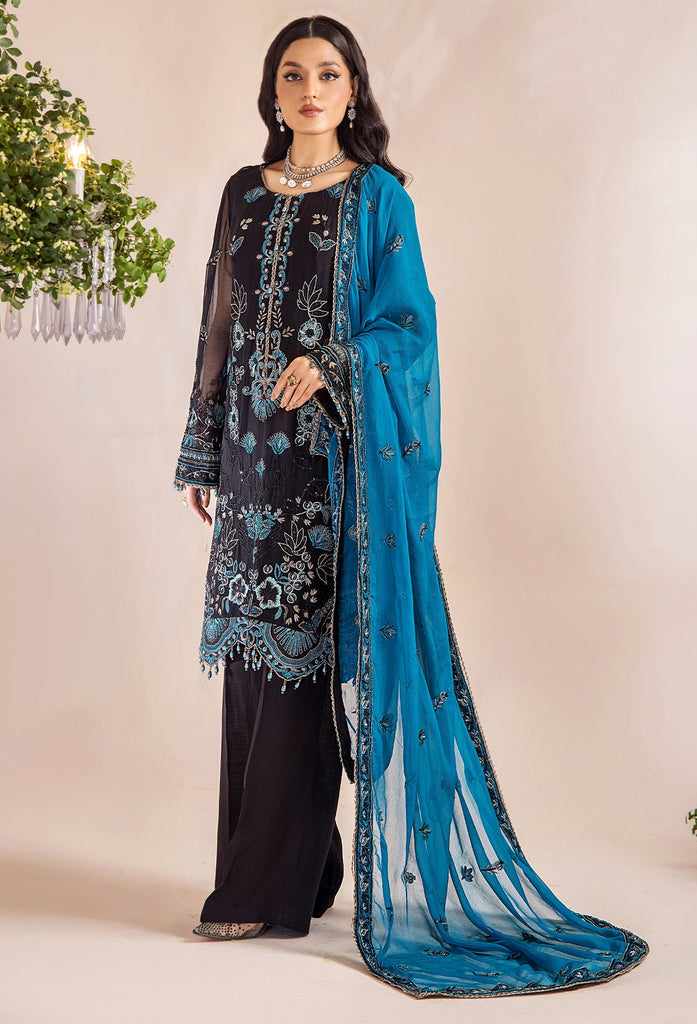 Adan's Libas Lueur Semi-Stitched Chiffon Formal Collection – D-11