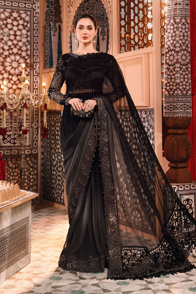 MARIA.B MBroidered Wedding Edition – Grey and Black (BD-2504)