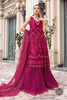 MARIA.B Luxury Chiffon Wedding Formals – MPC-23-107 Magenta Pink