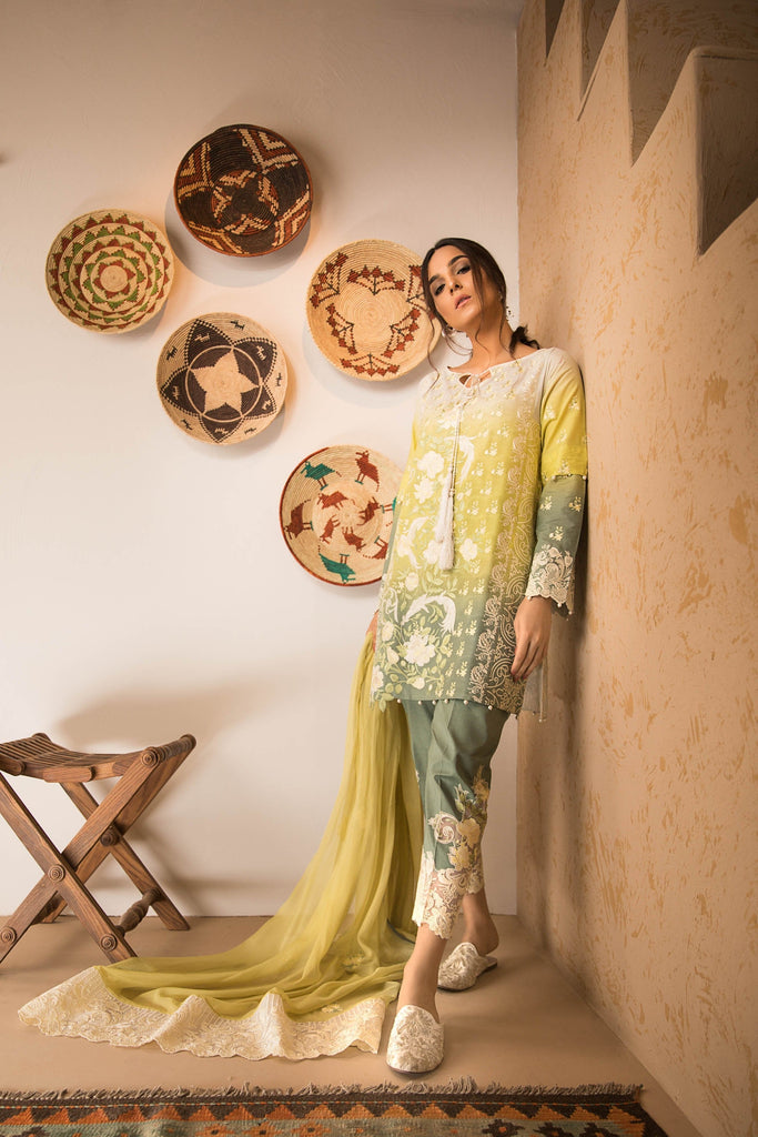 Sapphire Naqsh Dar Lawn Eid Collection Vol-V – Mystic Flower