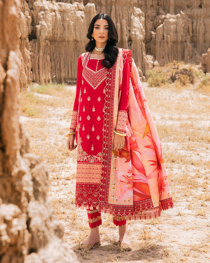 Maria Osama Khan · Pariwash Lawn Collection 2022 – Gulaal (US-004)