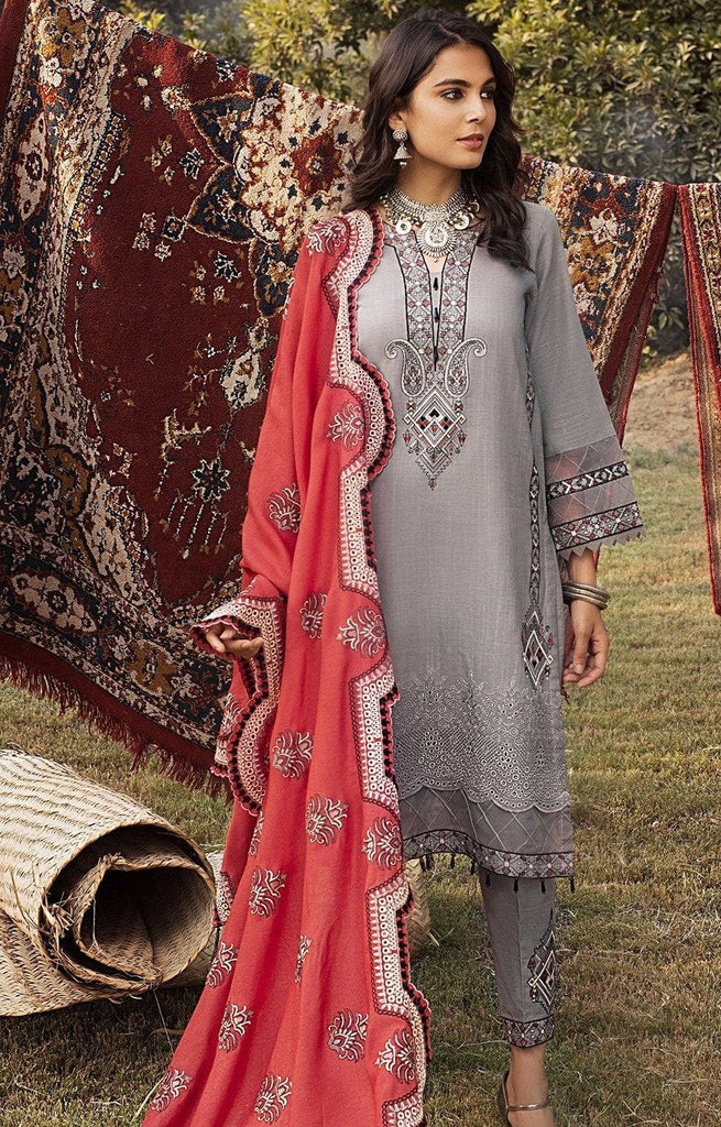 Maya by Nureh Embroidered Khaddar Winter Collection (with Shawl) – NUR NW 07