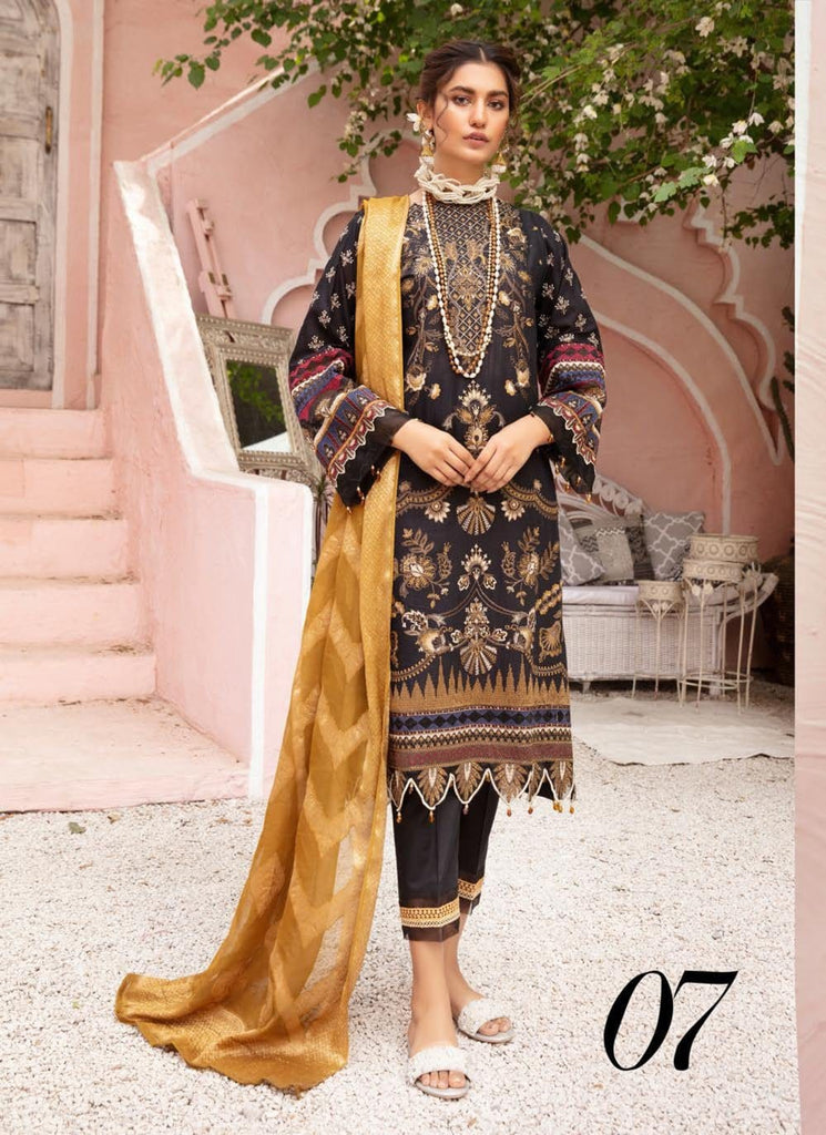 Mina by Riaz Arts Signature Embroidered Lawn Collection Vol-2 – MI-07