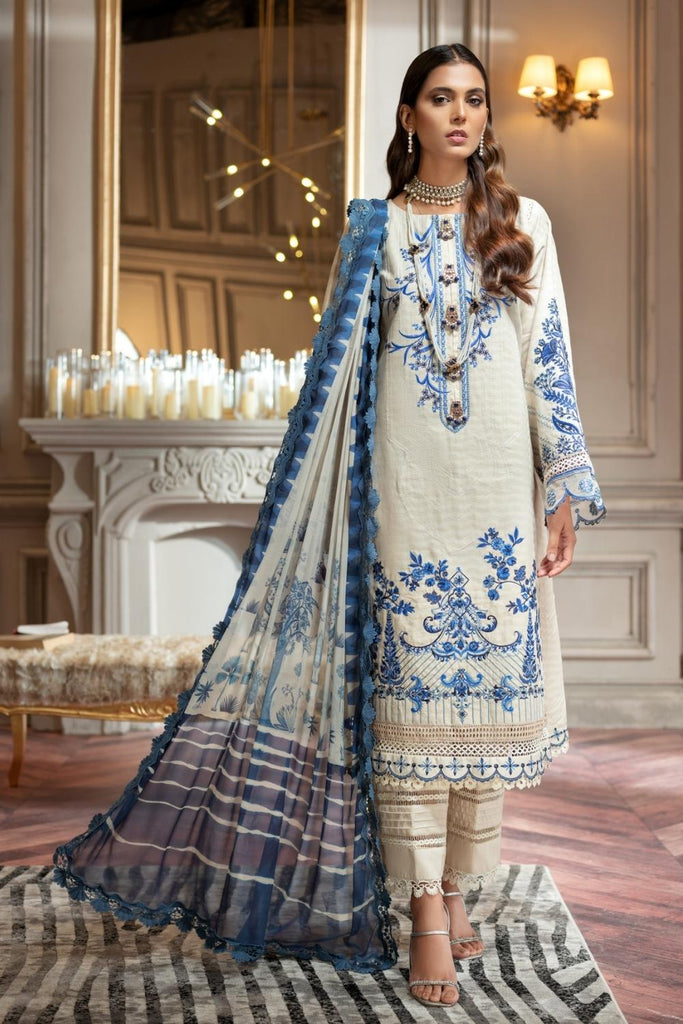 Nisa Hussain x Ittehad Luxury Lawn Collection 2022 – LF-NH1-001