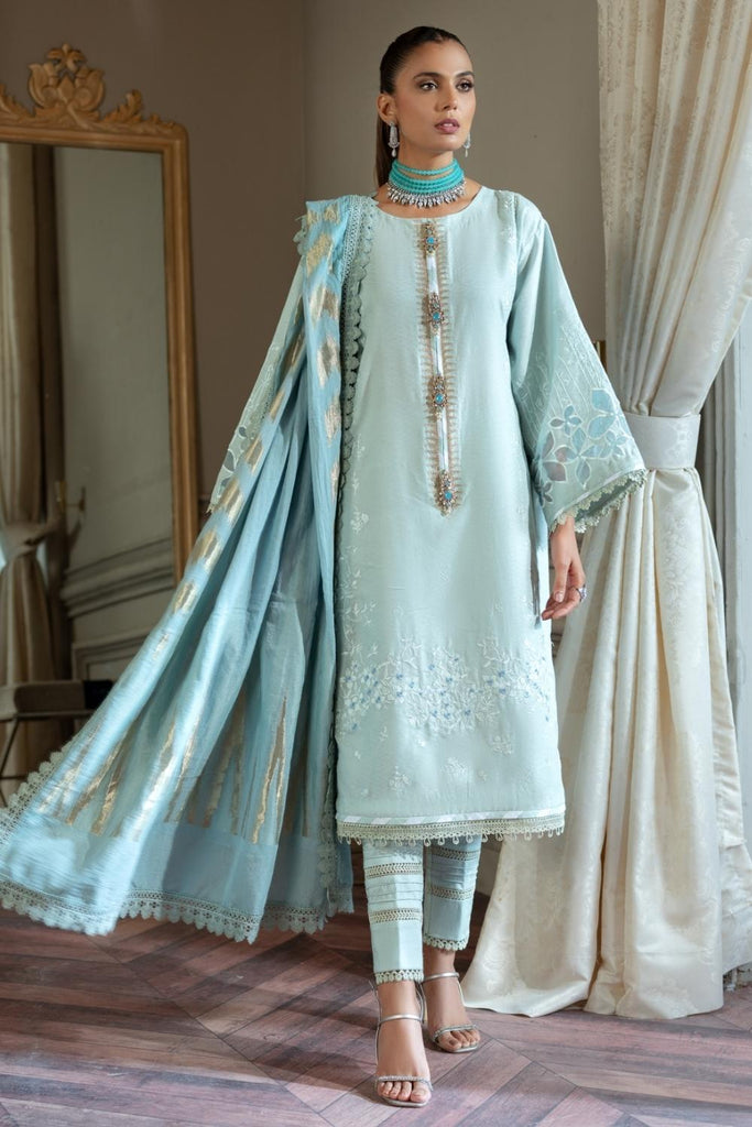 Nisa Hussain x Ittehad Luxury Lawn Collection 2022 – LF-NH1-003