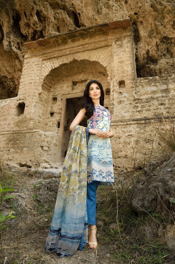 Rungrez Spring/Summer Lawn Collection 2016 – Oriental Vines - YourLibaas
 - 1