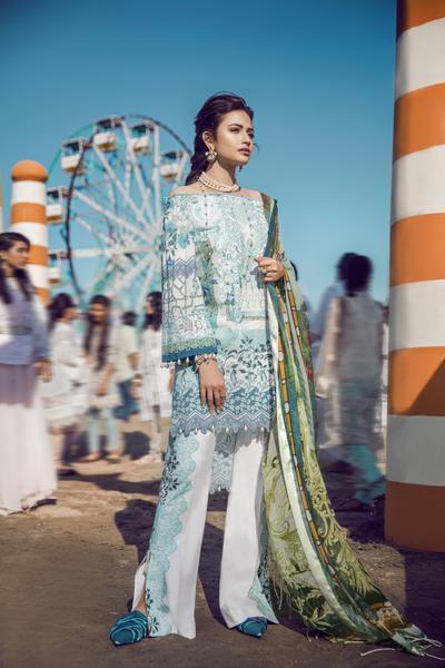 Epoque X Suffuse Lawn 2018 by Sana Yasir – Periwinkle
