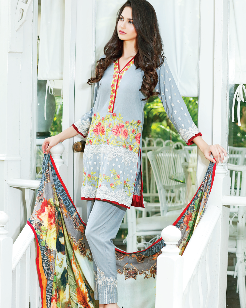Charizma Reem Winter Collection – Tranquil Orchard RM-04 - YourLibaas
 - 1