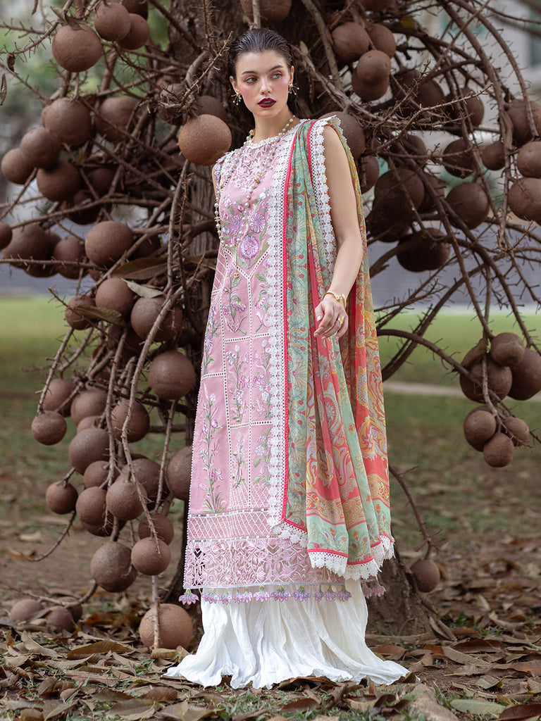 Roheenaz Dahlia Embroidered Lawn Collection – Peony