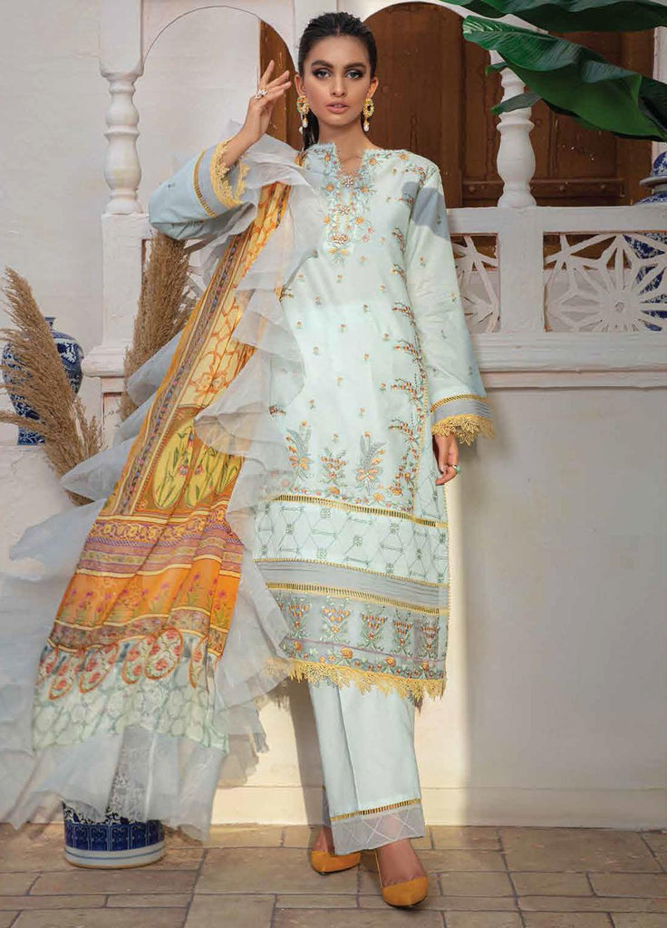 Roheenaz by Mushq Lawn Collection – RNZ-07-A Summer Rays
