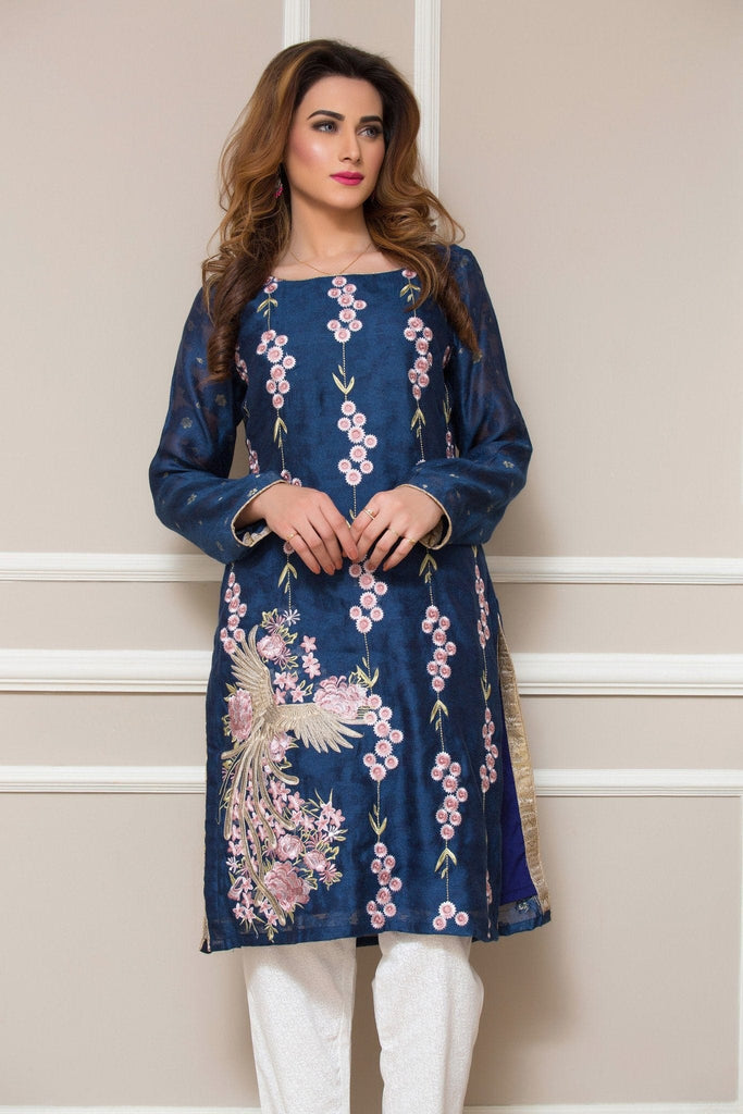 Sahil Embroidered Kurti Collection Vol-2 – 01A - YourLibaas
 - 1
