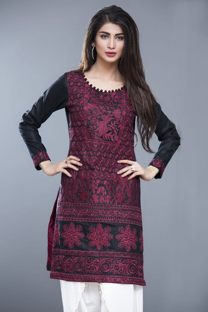 Sahil Embroidered Kurti Collection Vol-2 – 14 - YourLibaas
 - 1