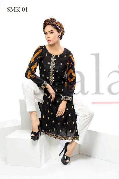 Sana & Samia Cotton Embroidered Kurti with Stole - 01 - YourLibaas
 - 1