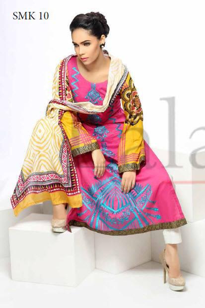 Sana & Samia Cotton Embroidered Kurti with Stole - 10 - YourLibaas
 - 1