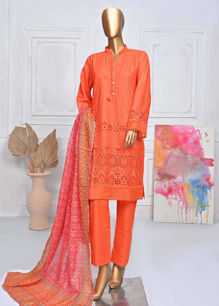 Bin Saeed Stitched Chikankari 3Pc Suit – SMLF-420A-CK