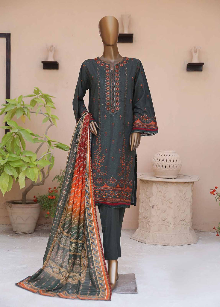 Bin Saeed Stitched/Pret Embroidered Suit – DN-382