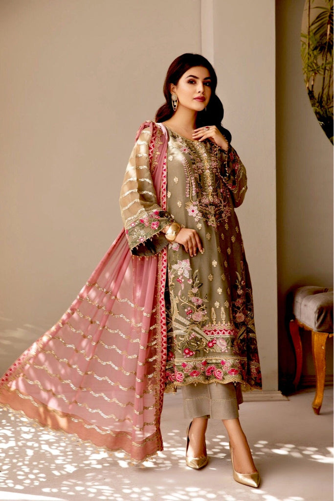 Alizeh Mahyar Embroidered Chiffon Festive Edition – Shahi