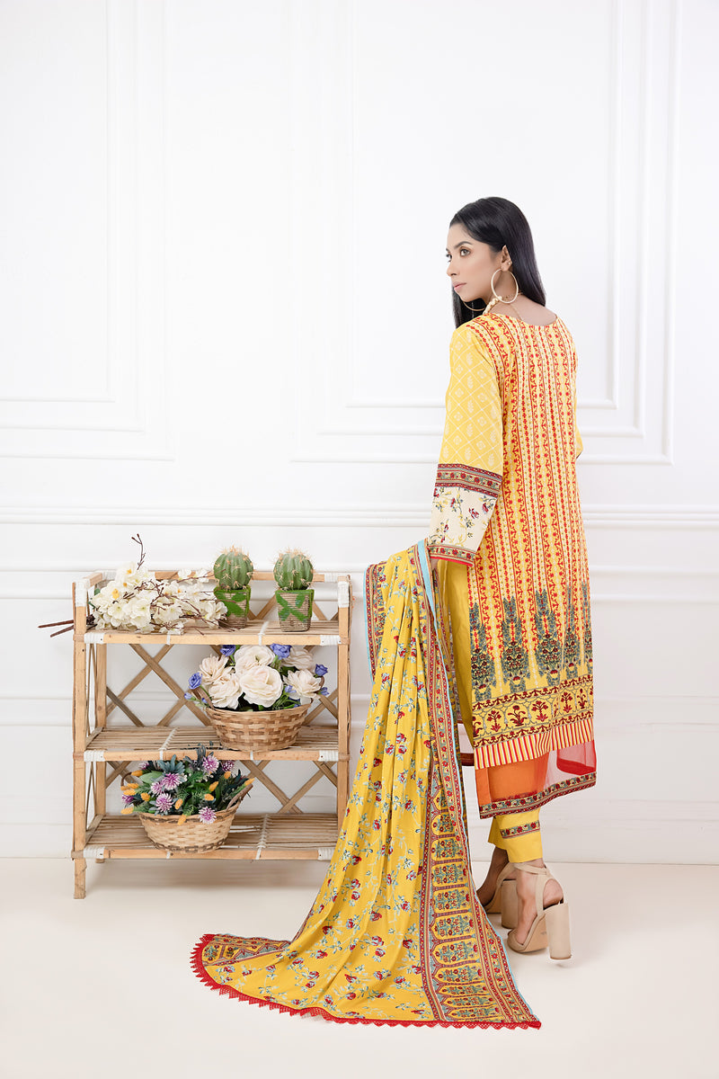 Subhata Printed Lawn Collection 2023 – SUBPL-8 – YourLibaas UAE