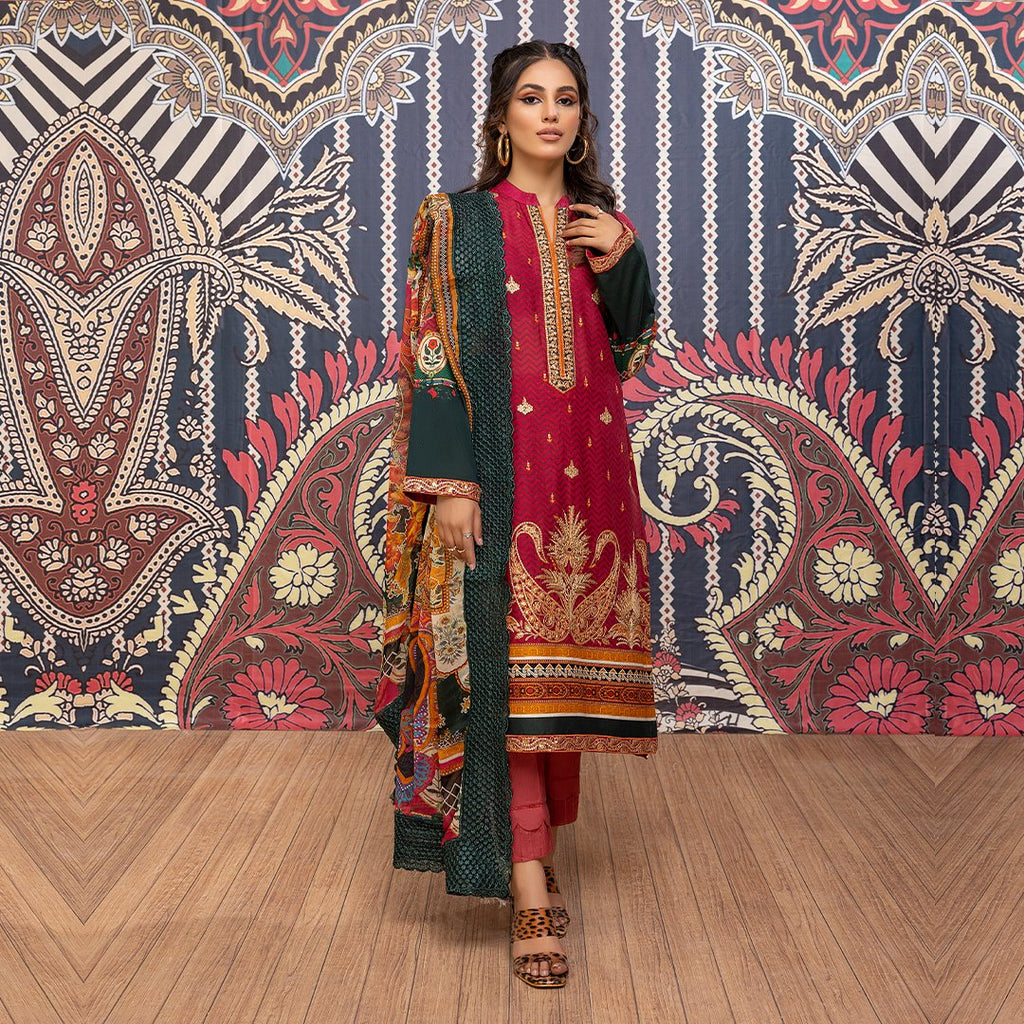 Adan's Libas Talab 3PC Lawn Pret/Stitched Collection  – DN07