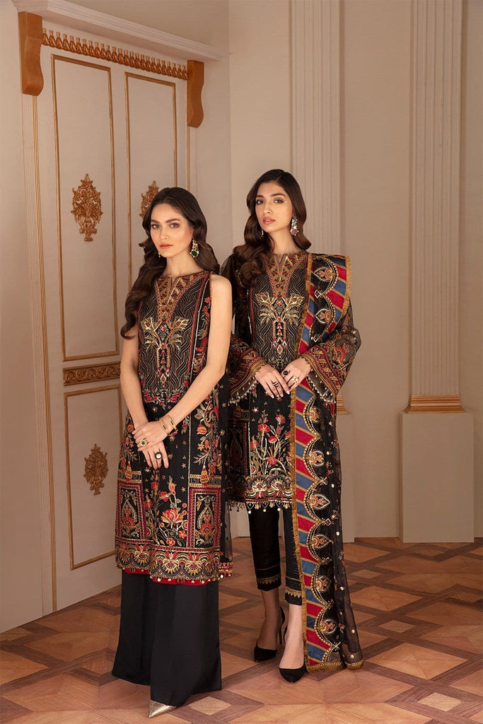 Baroque Chantelle Embroidered Chiffon Collection Vol-7 2020 – 04 - Sable