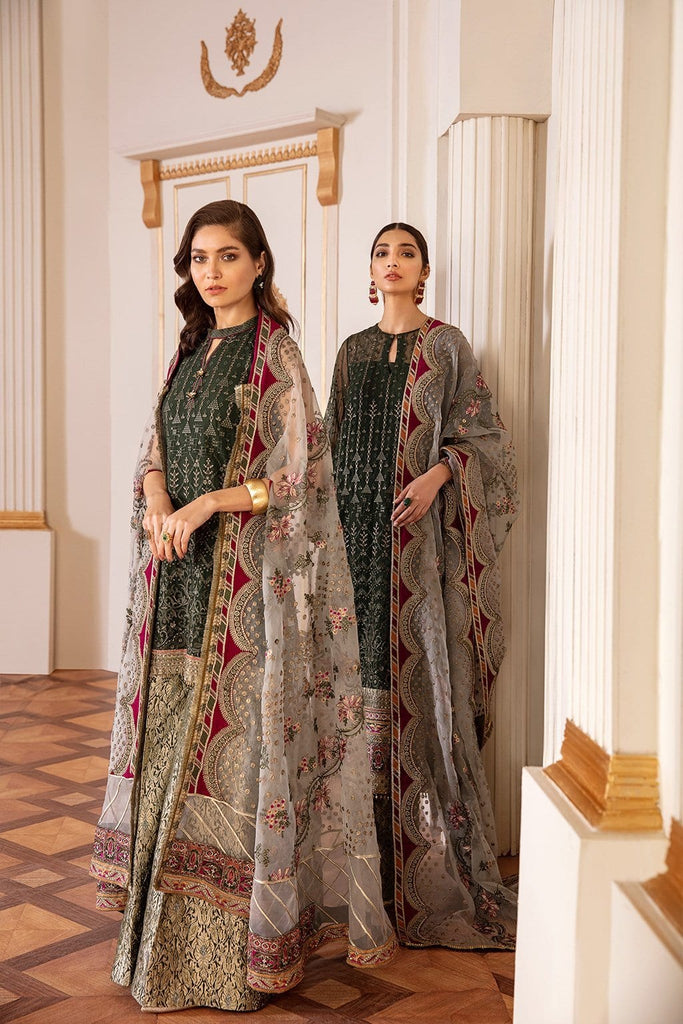 Baroque Chantelle Embroidered Chiffon Collection Vol-7 2020 – 08 - Viridian