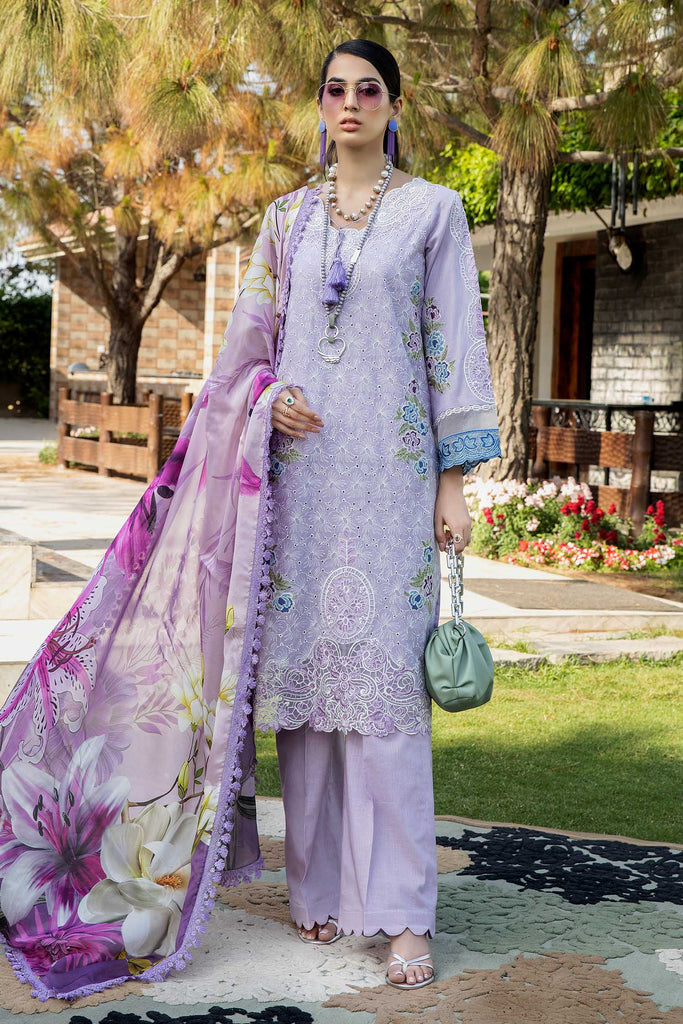 Zebaish Etoiles Festive Lawn Collection – Cadet Blue