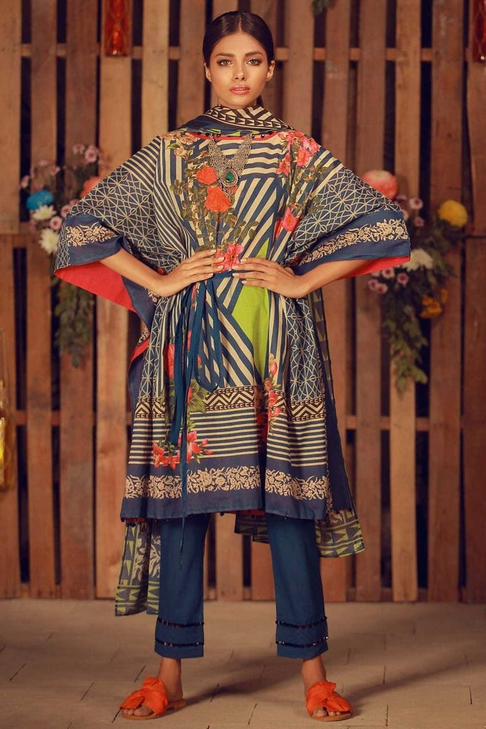Khaadi Summer Lawn Collection 2018 Vol-2 – A18204 Blue