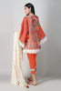 Khaadi Spring Collection 2021 – 3PC Suit · Printed Suit · A21109 Orange