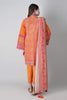 Khaadi Spring Collection 2021 – 3PC Suit · Printed Suit · A21118 Orange